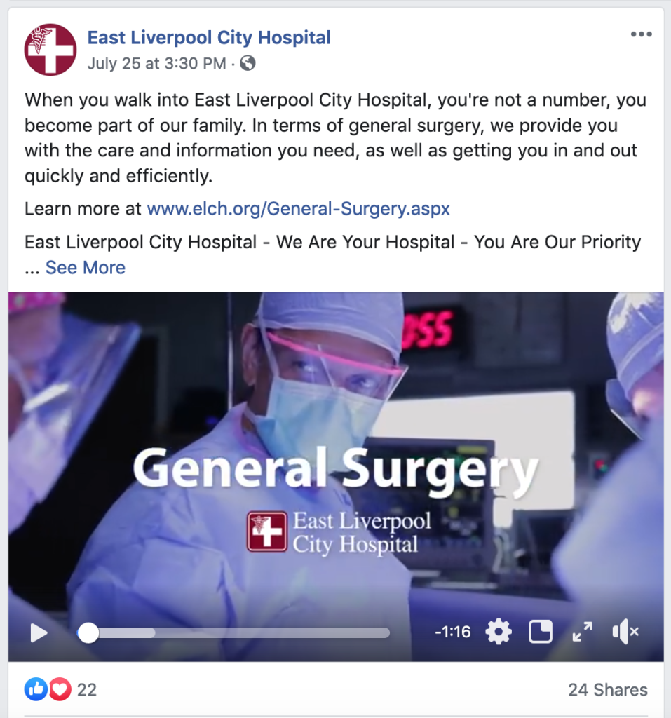 General Surgery at East Liverpool City Hospital